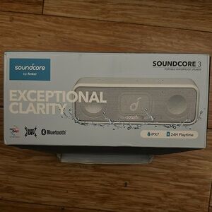 Soundcore 3 Portable Waterproof Speaker - White